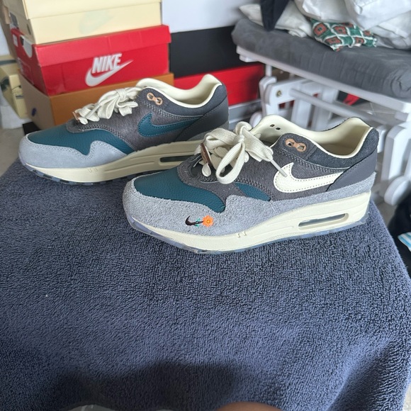 Nike Air Max 1 SP Particle Grey/Dark Teal Green Women’s Size 7.5 - Picture 1 of 9